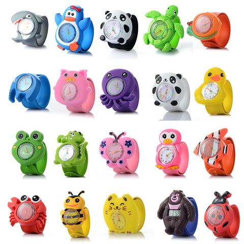 Children'S Watches 3D Cute Cartoon Watch 16 Kinds Of Animal Kids Watches Look Hour Rubber Quartz Child Girl'S Boy'S Watch Gift