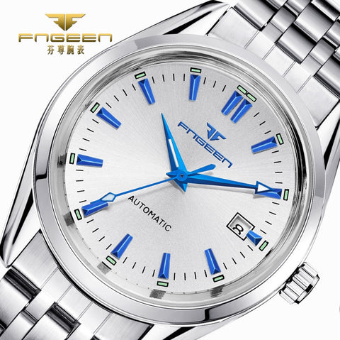 2019 Mens Wrist Watch Top Brand Luxury Watches Male Luminous Calendar Waterproof Stainless Steel Automatic Mechanical Wristwatch