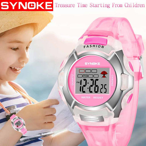 Kids watch luminous alarm waterproof multifunctional student electronic  2019 boy girl student Kid Watch relogio infantil Q524