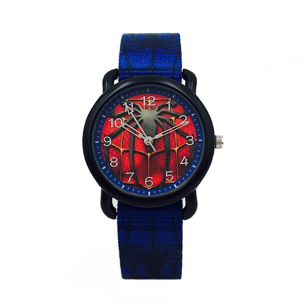 Cartoon Spiderman Kids Watches Boys Canvas Strap Waterproof Quartz Wristwatch Fashion Cool Children Watch Boy montre enfant saat