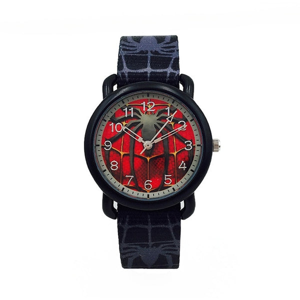 Cartoon Spiderman Kids Watches Boys Canvas Strap Waterproof Quartz Wristwatch Fashion Cool Children Watch Boy montre enfant saat