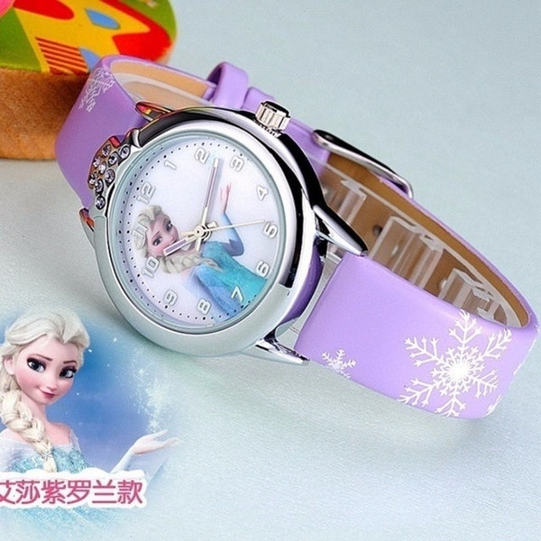 Kids Watches Girls 2019 New Relojes Cartoon Children Watch Princess Watches Fashion Kids Cute Rubber Leather Quartz Watch Gifts