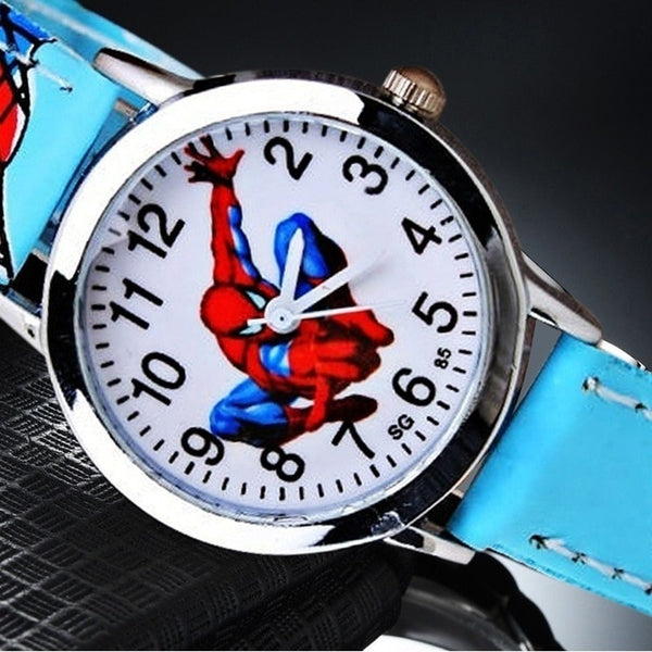 Hot Sale Spiderman Watch kid men Waterproof Watch Kids Watches Leather Quartz Watch Boy girl Gift Children reloj montre relogio