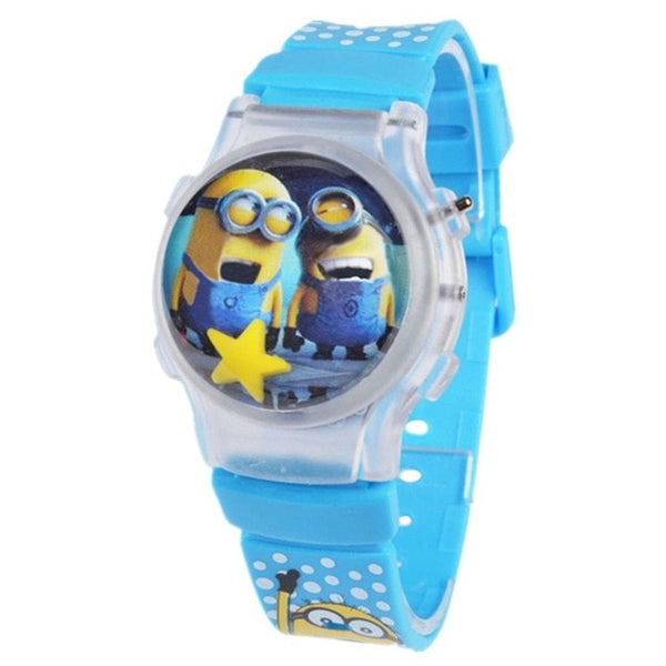 Dropshipping new fashion boys girls watches kids minnie cartoon silicone digital women watch for children christmas gift