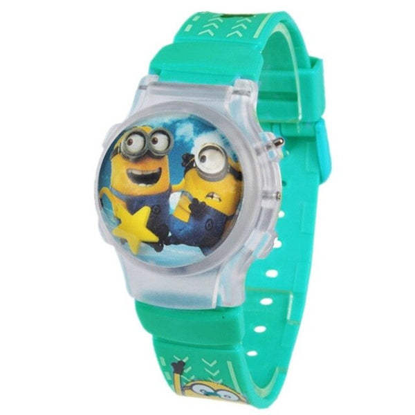 Dropshipping new fashion boys girls watches kids minnie cartoon silicone digital women watch for children christmas gift