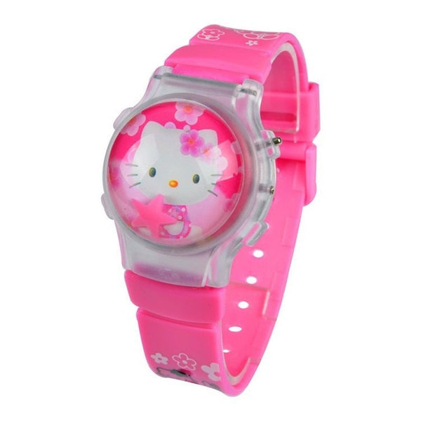 Dropshipping new fashion boys girls watches kids minnie cartoon silicone digital women watch for children christmas gift