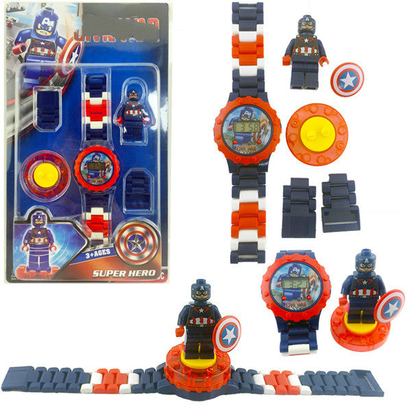 Kids Watch Building Blocks Bricks Toys For Children Watches Compatible LegoINLY NinjagoINLY LegoINGS Duplo LegoINGL MinecraftING