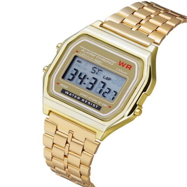 LED Digital Waterproof Quartz Wrist Watch Dress Golden Wrist Watch Women Men mens watches top brand luxury Masculino Reloj