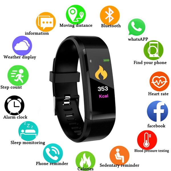 Smart Watch Men Women Heart Rate Monitor Blood Pressure Sleep Monitor Fitness Tracker Smartwatch Sport Watch for IOS Android