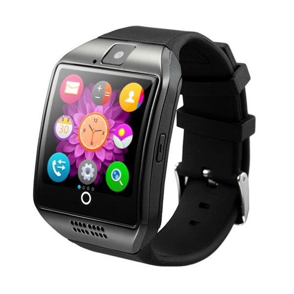 New Q18 Bluetooth  Smart Watch Men Waterproof  Big Battery Support TF Sim Card with Camera for Android Phone Smartwatch