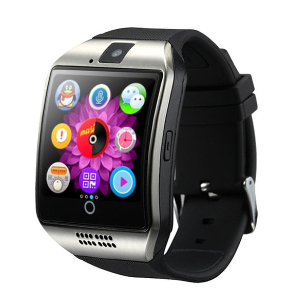 New Q18 Bluetooth  Smart Watch Men Waterproof  Big Battery Support TF Sim Card with Camera for Android Phone Smartwatch