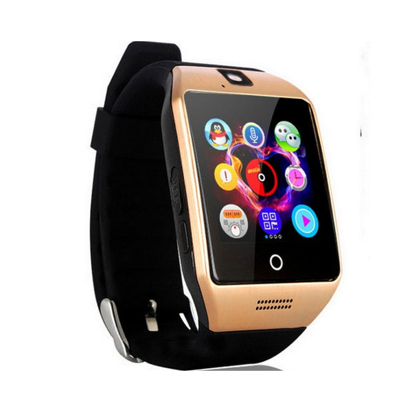 New Q18 Bluetooth  Smart Watch Men Waterproof  Big Battery Support TF Sim Card with Camera for Android Phone Smartwatch