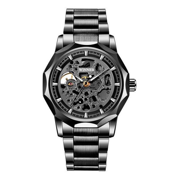 Top Brand Men WINNER Watch Skeleton Automatic Mechanical Watch Cool Skeleton Men Watch Luminous Hands Clock