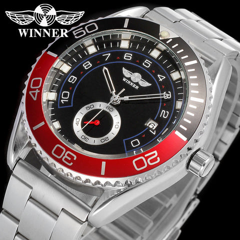 2019 Fashion Winner Men Brand Full Stainless Steel Casual Watch Automatic Mechanical Man Gift Dress Wristwatches Relogio Releges