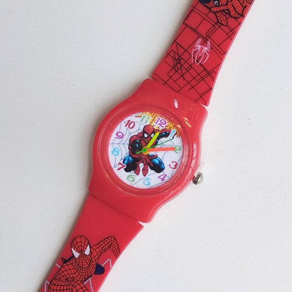 Dropshipping Spiderman Cartoon Baby Watch Kids Watches Children Rubber Quartz Watch Boys Girls Gift Hour Reloj Montre Relogio