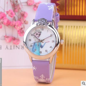 2019 New relojes Cartoon Children Watch Princess Watches Fashion Kids Cute Rubber Leather Hot Quartz Watch Girl Relogio Feminino