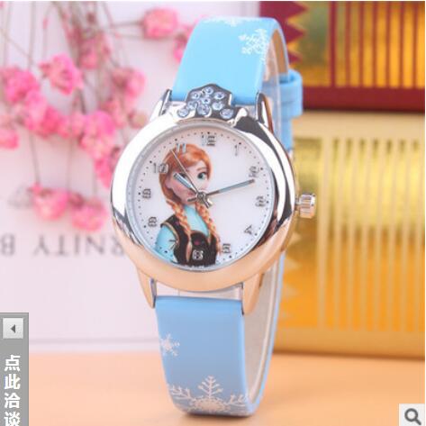 2019 New relojes Cartoon Children Watch Princess Watches Fashion Kids Cute Rubber Leather Hot Quartz Watch Girl Relogio Feminino