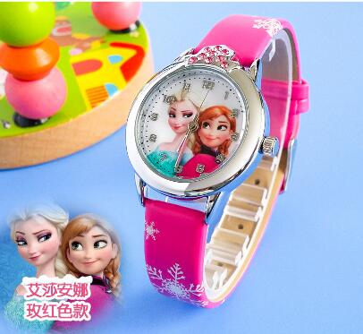 2019 New relojes Cartoon Children Watch Princess Watches Fashion Kids Cute Rubber Leather Hot Quartz Watch Girl Relogio Feminino