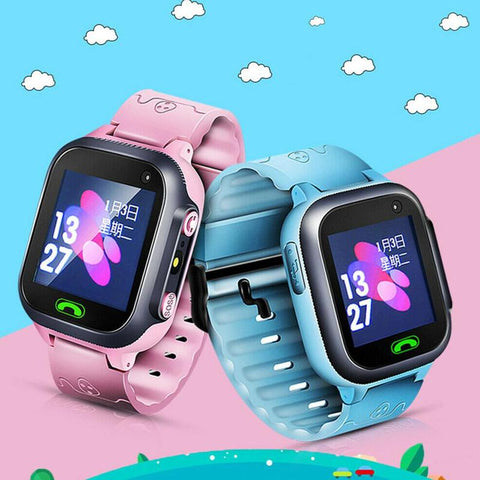 Anti Lost Children's Phone Watch Child Gps Tracker Sos Smart Monitoring Positioning Phone Kids Baby Watch Compatible Ios Android