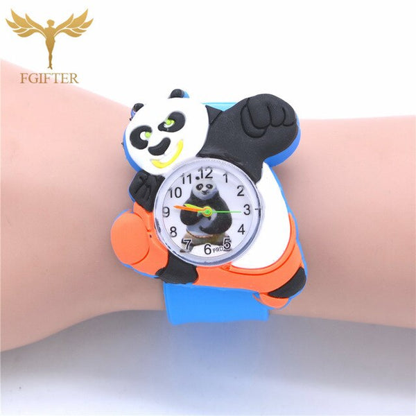 Cute Kids Toys Plastic Watches Rubber Automatic Belt Cartoon Clock Electronic Watch 1-7 years old Boy Girl Children Toy Gifts