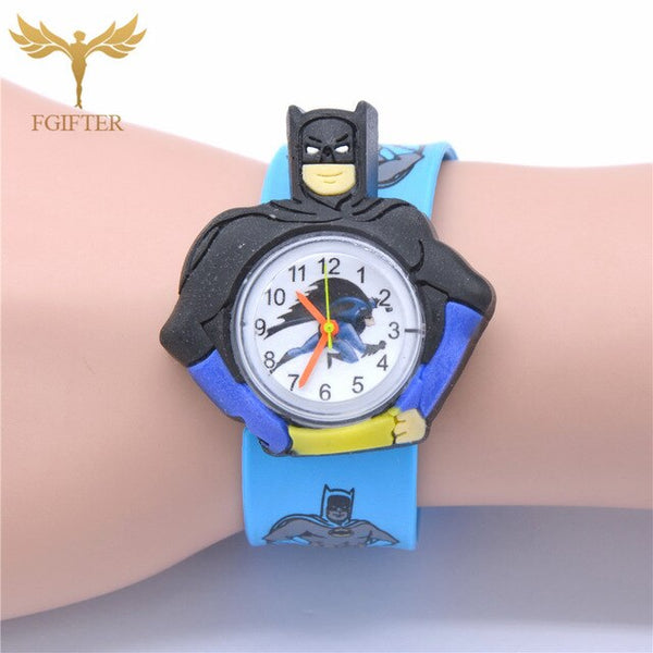 Cute Kids Toys Plastic Watches Rubber Automatic Belt Cartoon Clock Electronic Watch 1-7 years old Boy Girl Children Toy Gifts