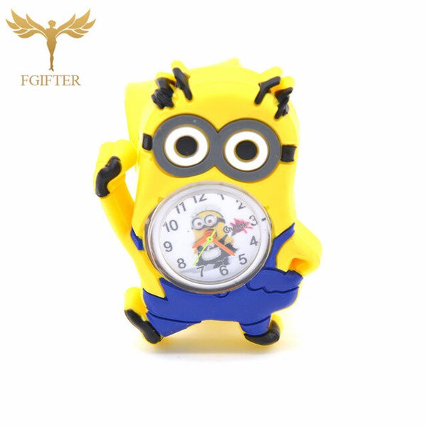 Cute Kids Toys Plastic Watches Rubber Automatic Belt Cartoon Clock Electronic Watch 1-7 years old Boy Girl Children Toy Gifts