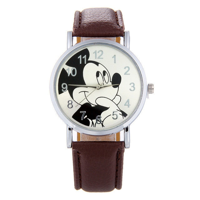 Cartoon Cute Brand Leather Quartz Watch Children Kids Girls Boys Casual Fashion Bracelet Wrist Watch Clock Relogio WristWatch