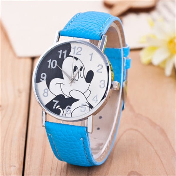 Cartoon Cute Brand Leather Quartz Watch Children Kids Girls Boys Casual Fashion Bracelet Wrist Watch Clock Relogio WristWatch