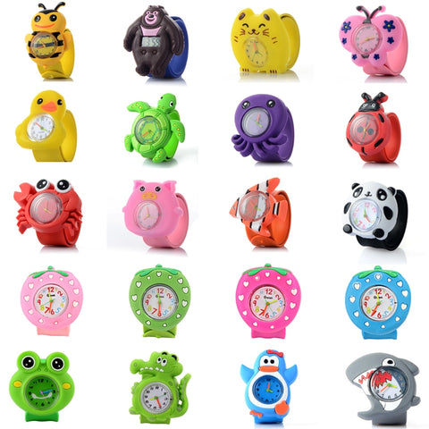 Relogio Infantil Cartoon 3D Animal Kids Watches Rubber Quartz Children's Watches for Girls Boys Cute Clock Reloj Relogio Montre