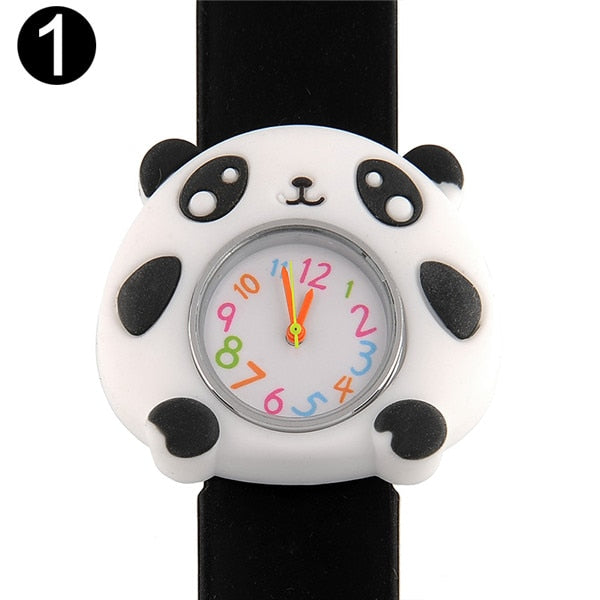 Fashion 3D Cartoon Slap Watch Sports Brand Quartz Wristwatches For Children Baby Gift Kids Student Quartz Watch Clock Relogio