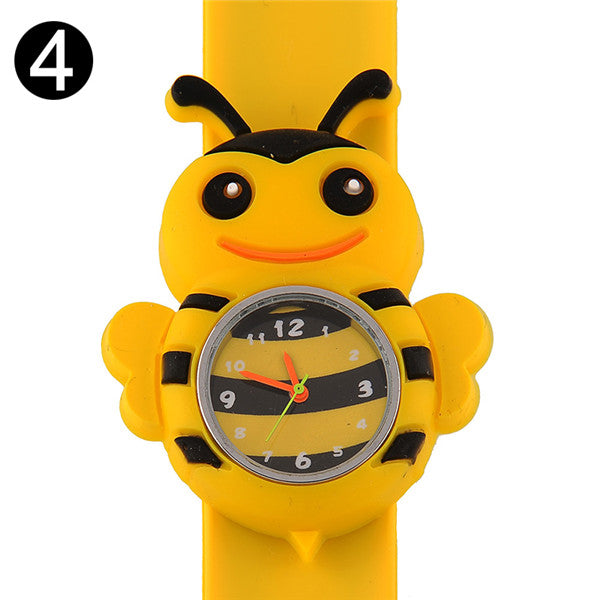 Fashion 3D Cartoon Slap Watch Sports Brand Quartz Wristwatches For Children Baby Gift Kids Student Quartz Watch Clock Relogio