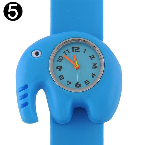 Fashion 3D Cartoon Slap Watch Sports Brand Quartz Wristwatches For Children Baby Gift Kids Student Quartz Watch Clock Relogio