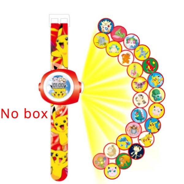 JOYROX Princess Spiderman Kids Watches Projection Cartoon Pattern Digital Child watch For Boys Girls LED Display Clock Relogio