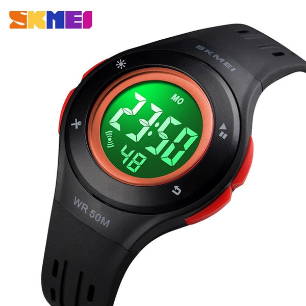 Children Watch Boys Girls LED Digital Sports Watches Plastic Kids Alarm Date Casual Watch Select Gift for kid SKMEI 2018