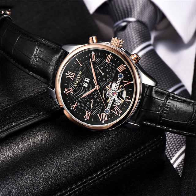 BINSSAW 2019 Watches Men Luxury Top Brand New Fashion Men's Big  Designer Automatic Mechanical Male Wristwatch Relogio Masculino