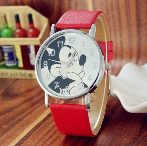 Hot Sales Lovely Mickey Children's Watches Girls Boys Gift Fashion Crystal Dress Children Quartz Wristwatches Kids Watch Clock