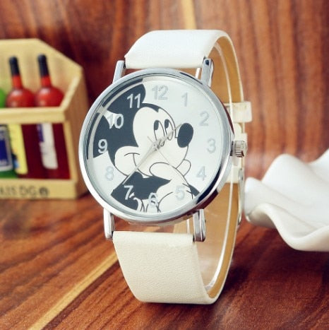 Hot Sales Lovely Mickey Children's Watches Girls Boys Gift Fashion Crystal Dress Children Quartz Wristwatches Kids Watch Clock