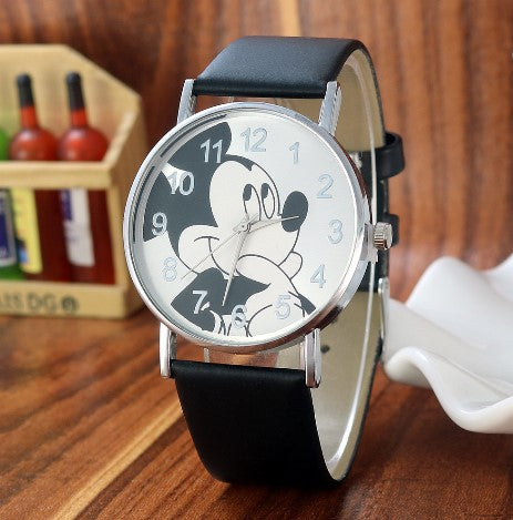 Hot Sales Lovely Mickey Children's Watches Girls Boys Gift Fashion Crystal Dress Children Quartz Wristwatches Kids Watch Clock