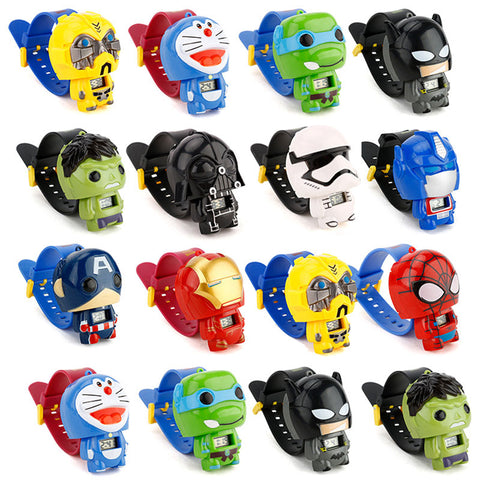 Children Watch Batman Captain America kids watches Nijago Hulkbuster Iron Man Spiderman Toy for Children Watch Girl Boy