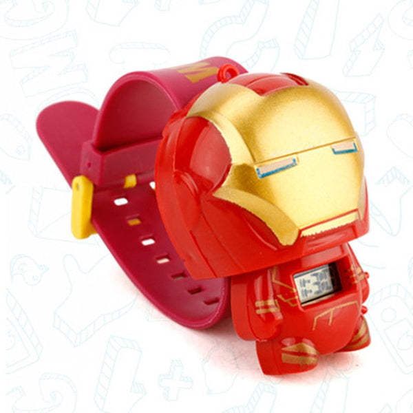 Children Watch Batman Captain America kids watches Nijago Hulkbuster Iron Man Spiderman Toy for Children Watch Girl Boy